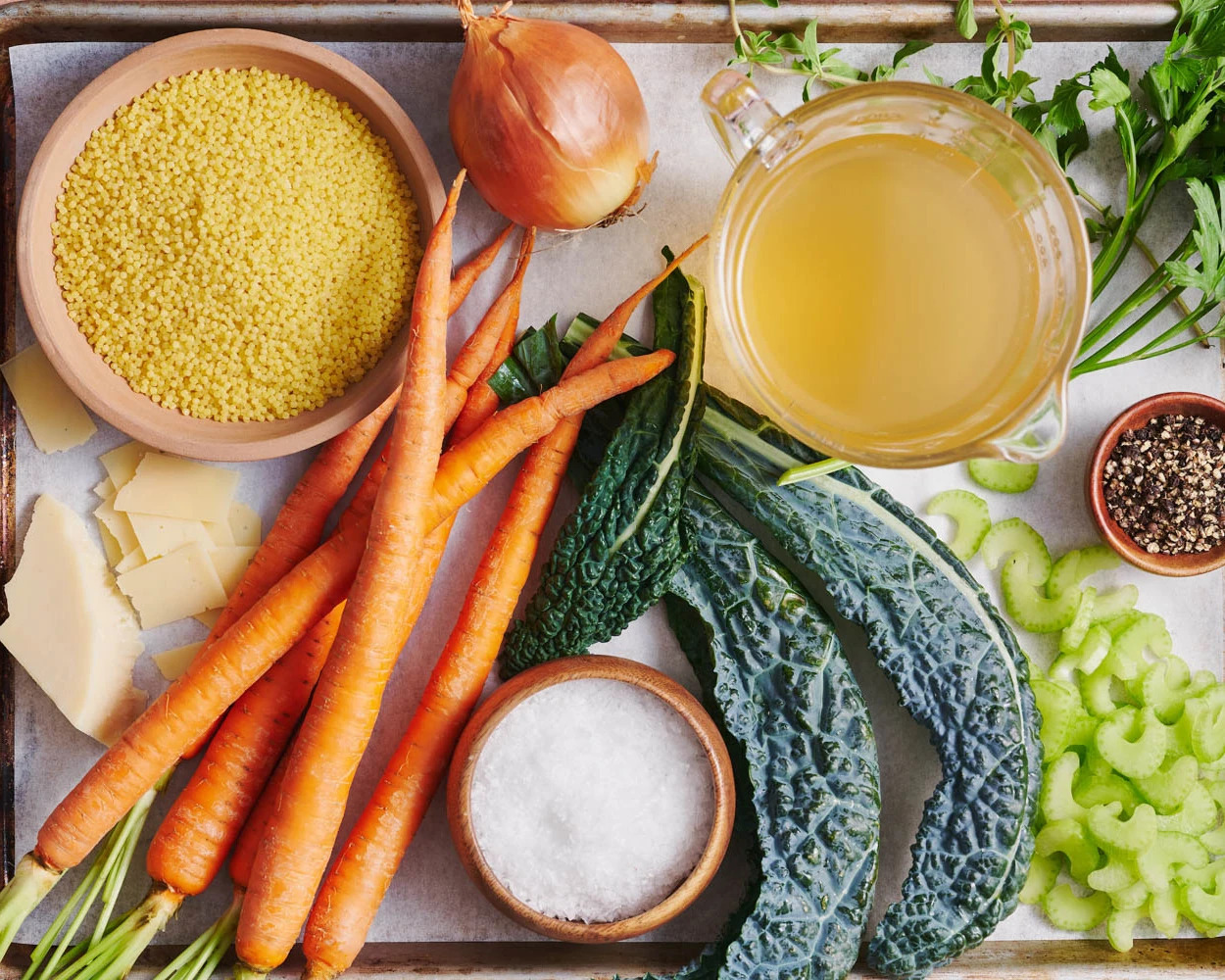 Exemple d'ingredients pour le tutoriel